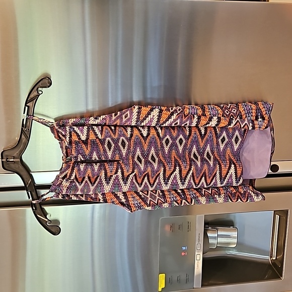 💕VERONICA M💕 Sleeveless Blouse ~ Multi-Color Print Medium NWOT - Picture 1 of 8